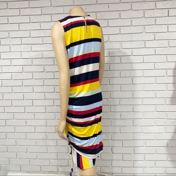 Julia Jordan Stripe Side Ruched Knit Dress - Picture 6 of 12